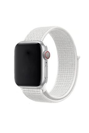 Hasır Kayış/kordon Apple Watch Se 44mm Akıllı Saat Için White nzhtekks1459