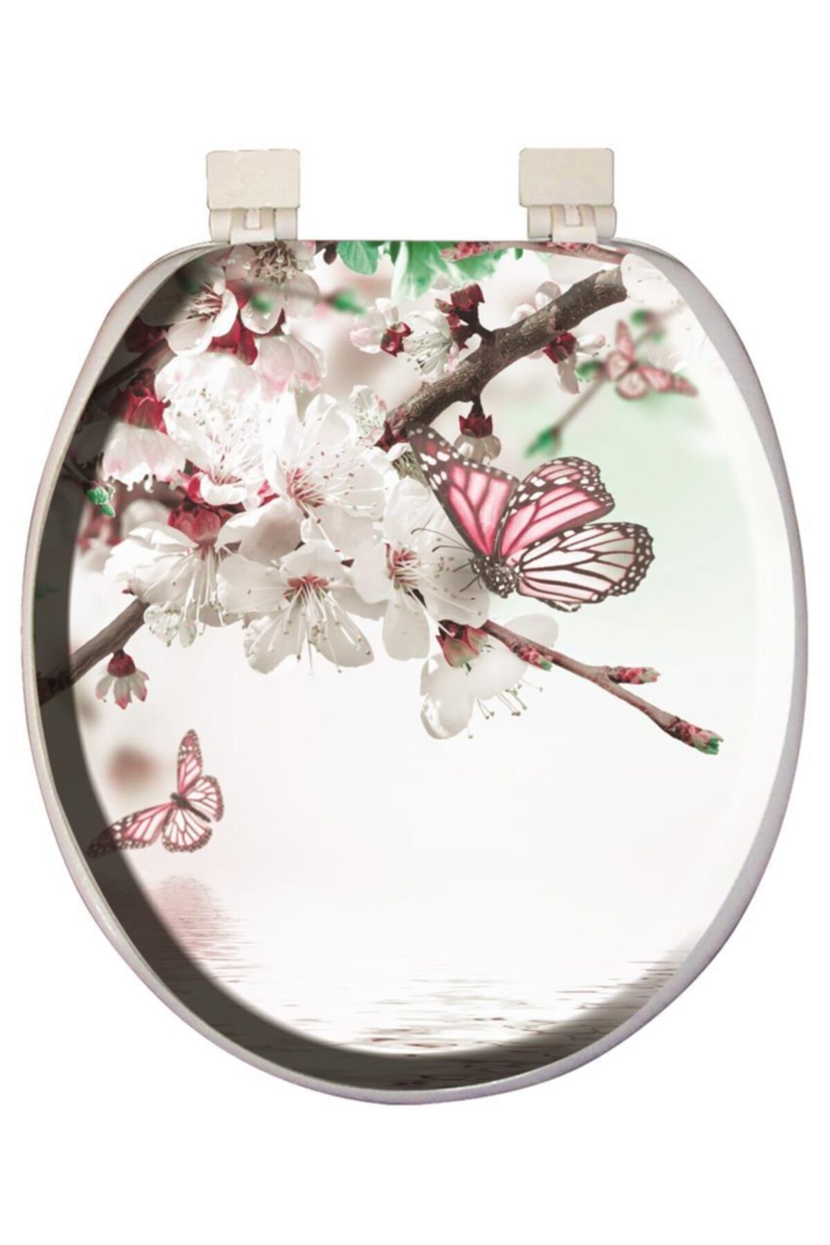 Softy Classic Desenli Yumuşak Klozet Kapağı Beyaz