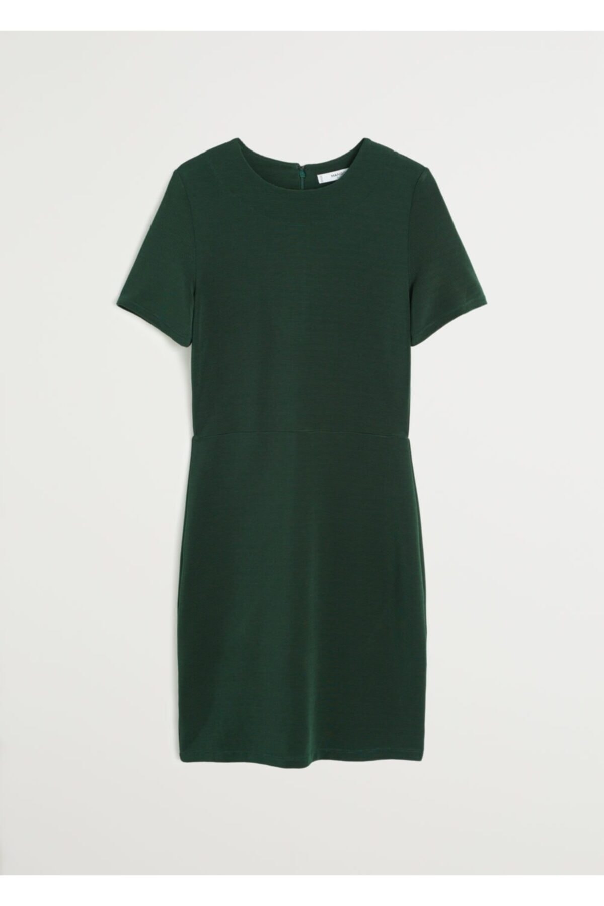 MANGO Woman Kadın Yeşil Lastikli Jarse Elbise 51043761