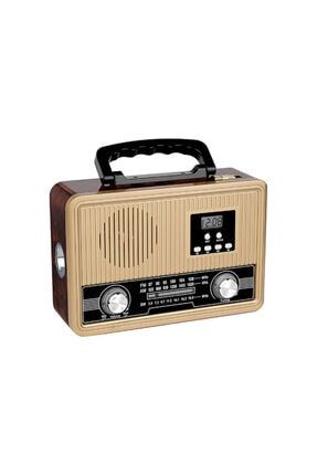 Mdr-685 Ahşap Usb-tf Destekli Bluetooth Fm/am/sw Klasik Radyo MDR-685