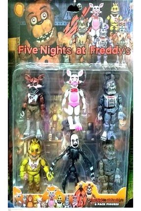 Five Nights At Freddys Oyun Karakterleri 6'lı Set Büyük Boy 5005
