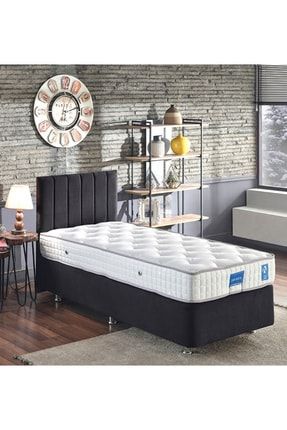Niron Yatak Niron Ela Baza Ve Baslik Seti 100x200 Cm Tek Kisilik Sutlu Kahve Kumas Baza Ve Basligi Soho Kumas Trendyol
