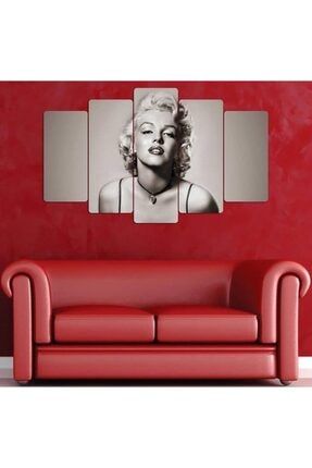 5 Parça Marilyn Monroe Duvar Tablosu Dekoru Seti SE102