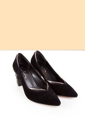 Pc-50738 Suet Siyah-siyah Kadın Ayakkabı PC-50738-16780926