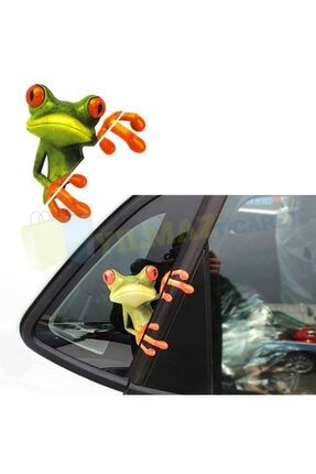 Kurbağa Kelebek Cam Kapı Oto Sticker Araba Yapıştırma Araç Etiket 1 Adet 15 X 12 Cm 386805661-krbğa