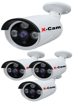 5mp Lensli 1080p Fullhd - Ahd Güvenlik Kamerası - Gece Görüşlü - Su Geçirmez 4lü XC-2093-4