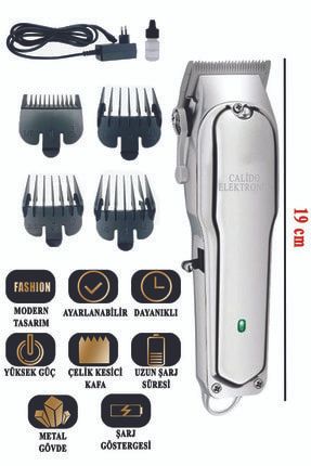 V-114 Tıraş Makinesi Çelik Gövdeli Şarjlı Ayarlanabilir Başlıklı Profesyonel Saç Sakal Traş Kesim STELLA39
