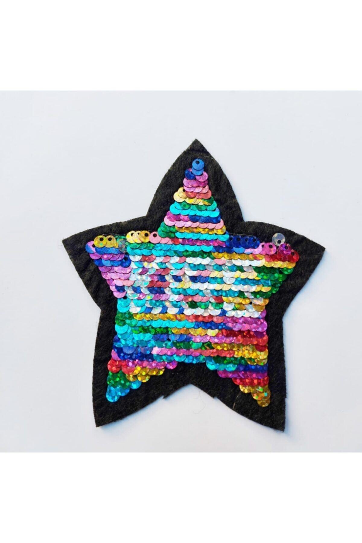 Sheen Dmr Ütü Ile Yapışan Renk Değiştiren Yıldız Desen Arma Yama Patch