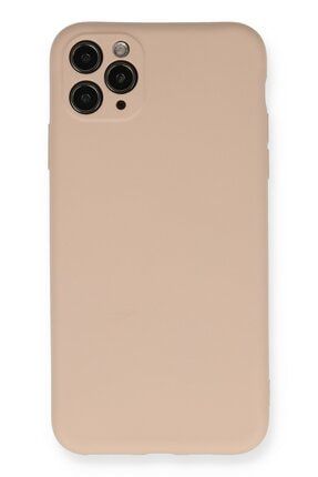 Iphone 11 Pro Max Kamera Korumalı Silikon Lansman Kılıf Pembe HappyCaseLSR193