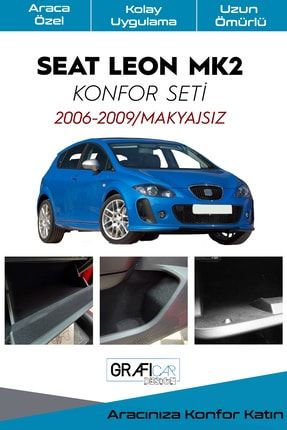 Seat Leon Mk2 Konfor Seti-iç Trim Kumaş Kadife Kaplama-ses Izolasyon Amaçlı Ürün-2006-2009/makyajsız GRFCR-KONF-030-01