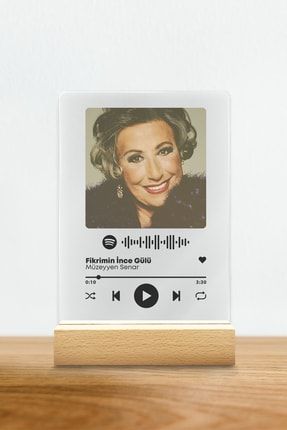 Fikrimin Ince Gülü Spotify Barkodlu Plak (13x18cm) MKFRM-1-12