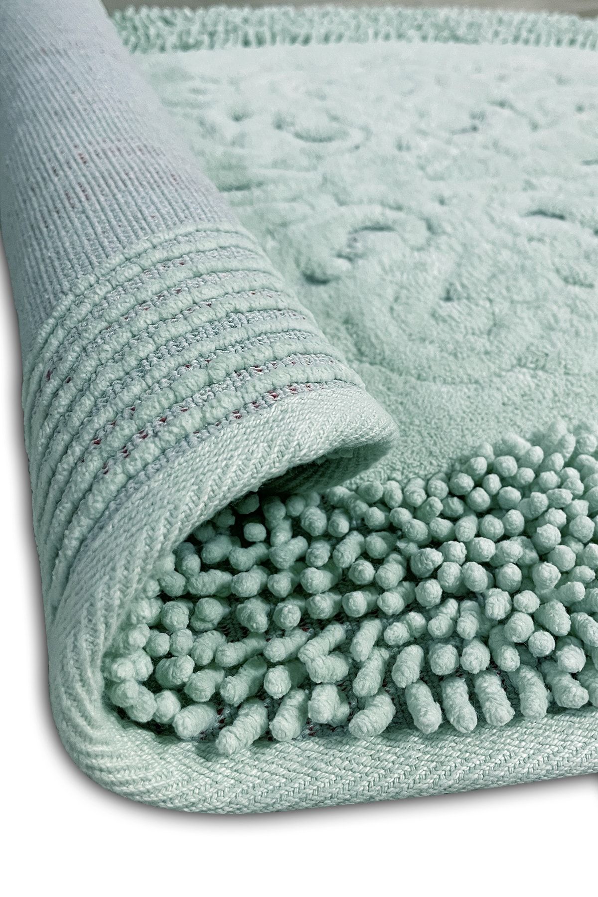 PIANTE OVAL COTTON MINT 2 LI SET Banyo Halısı, Paspas
