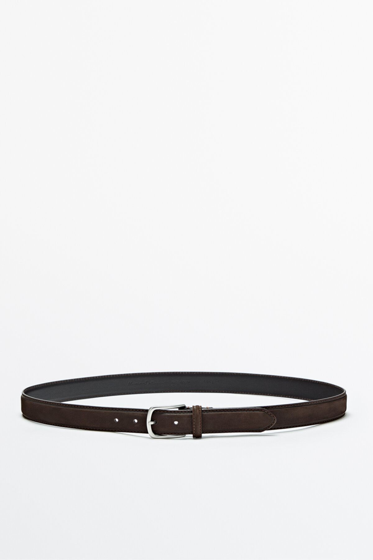 کمربند چرمی نوبوک Massimo Dutti