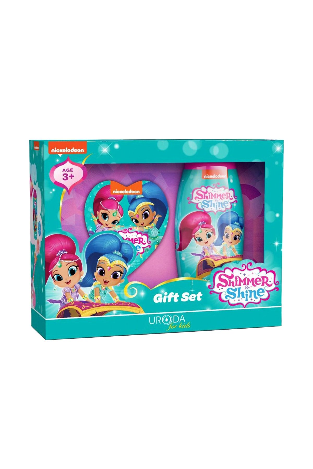 BIES Shimmer And Shine Gift Set Kız Çocuklar Için Duş Jeli & Şampuan + Banyo Süngeri Seti