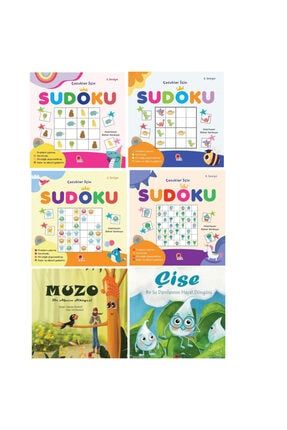 Sudoku Çocuklar Için 1. 2. 3. 4. Seviye - Muzo Ve Çise Masal Kitapları Hediye 9987681034351