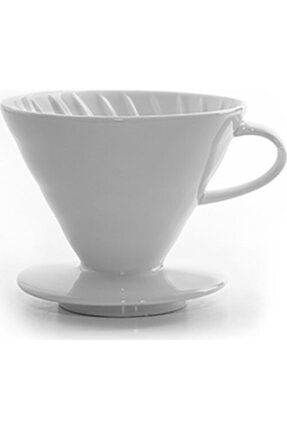 Seramik Kahve Demleme V60 02 - Beyaz Dripper v6002