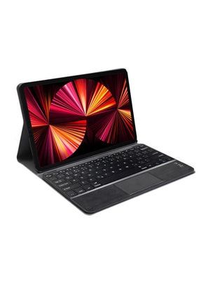 Ipad Pro 11 2021 Uyumlu Bluetooth Touchpad Klavye + Standlı Kılıf - Bkk5 Pro1121-BKK5
