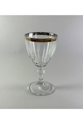 West Glass Altın Yaldızlı 6'lı Diamond Kahve Yanı Kadeh Su Bardağı W440113G