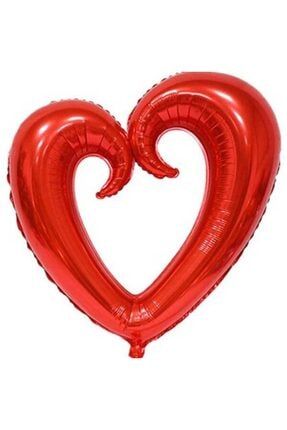 Içi Boş Kalp Folyo Kırmızı Renk Balon 22 Inç 1 Adet 863169049199