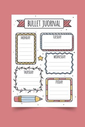 Bullet Journal Planlayıcı Haftalık Defter 15*21cm 2 Adet 50 Yaprak not02