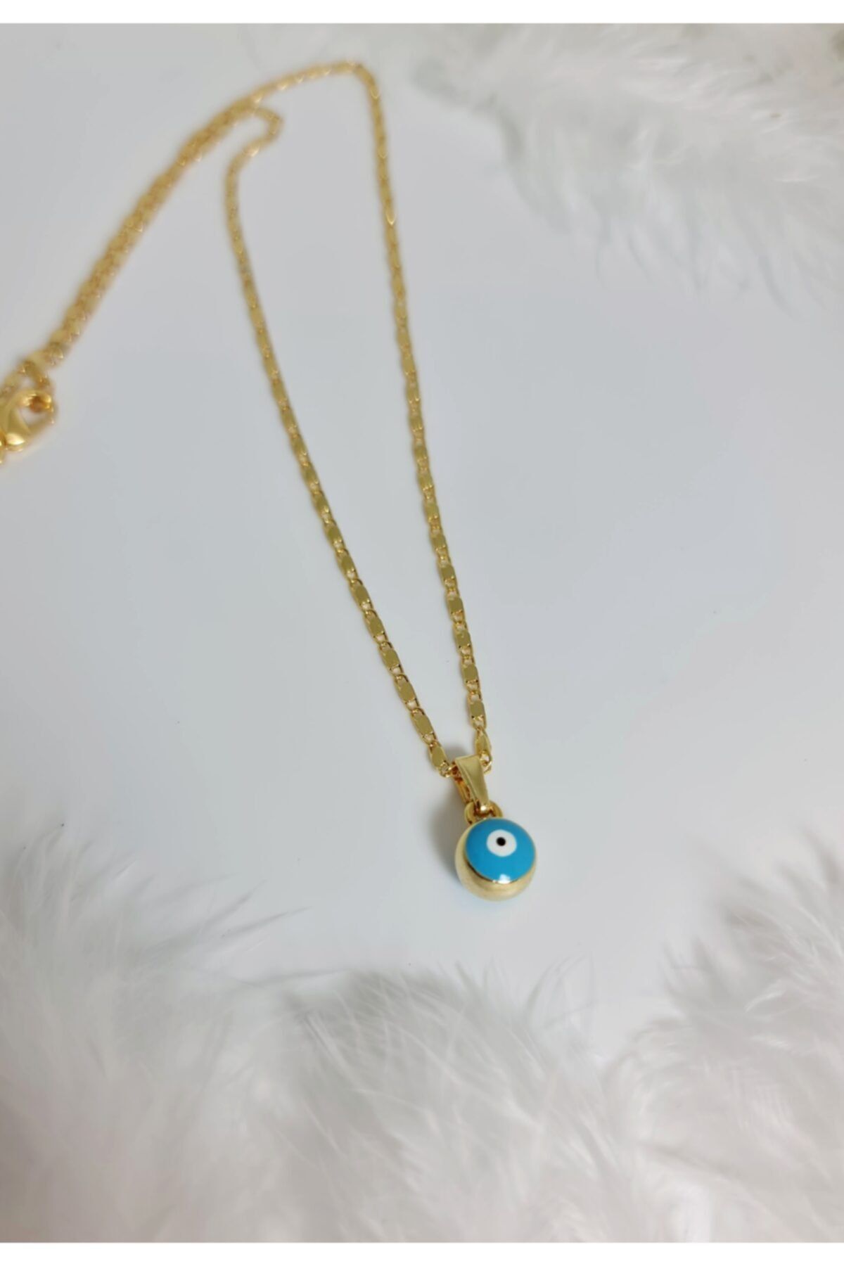 24k gold shop evil eye necklace