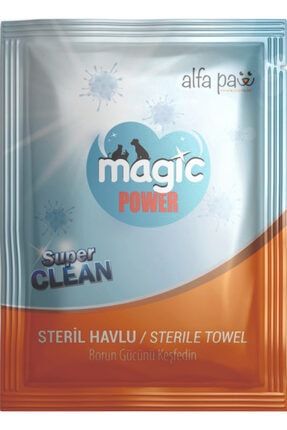 Tek Kullanımlık Islak Steril Havlu Kedi Köpek Pratik Temizlik Havlusu 5 Adet magicpower012