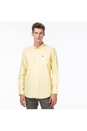 Erkek Regular Fit Sarı Gömlek CH2979