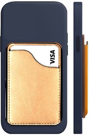 Apple Iphone 12 Mini Uyumlu Cep Telefonu Arkasına Yapışabilen Mıknatıslı Para Kart Tutucu kartxtm-36