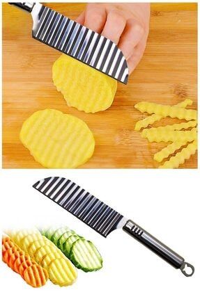 Mimoza Paslanmaz Çelik Şekilli Patates Bıçağı bıçak-124