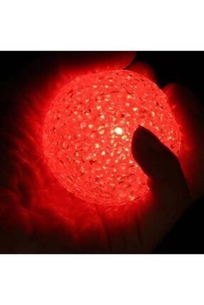 Led Işıklı Kırılmaz Kristal Top Dekoratif Gece Lambası 9.5 Cm Çap Orta Boy KT9,5