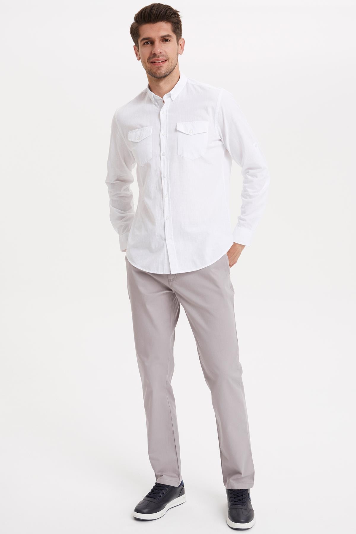 Casual Relax Fit Chino Pantolon