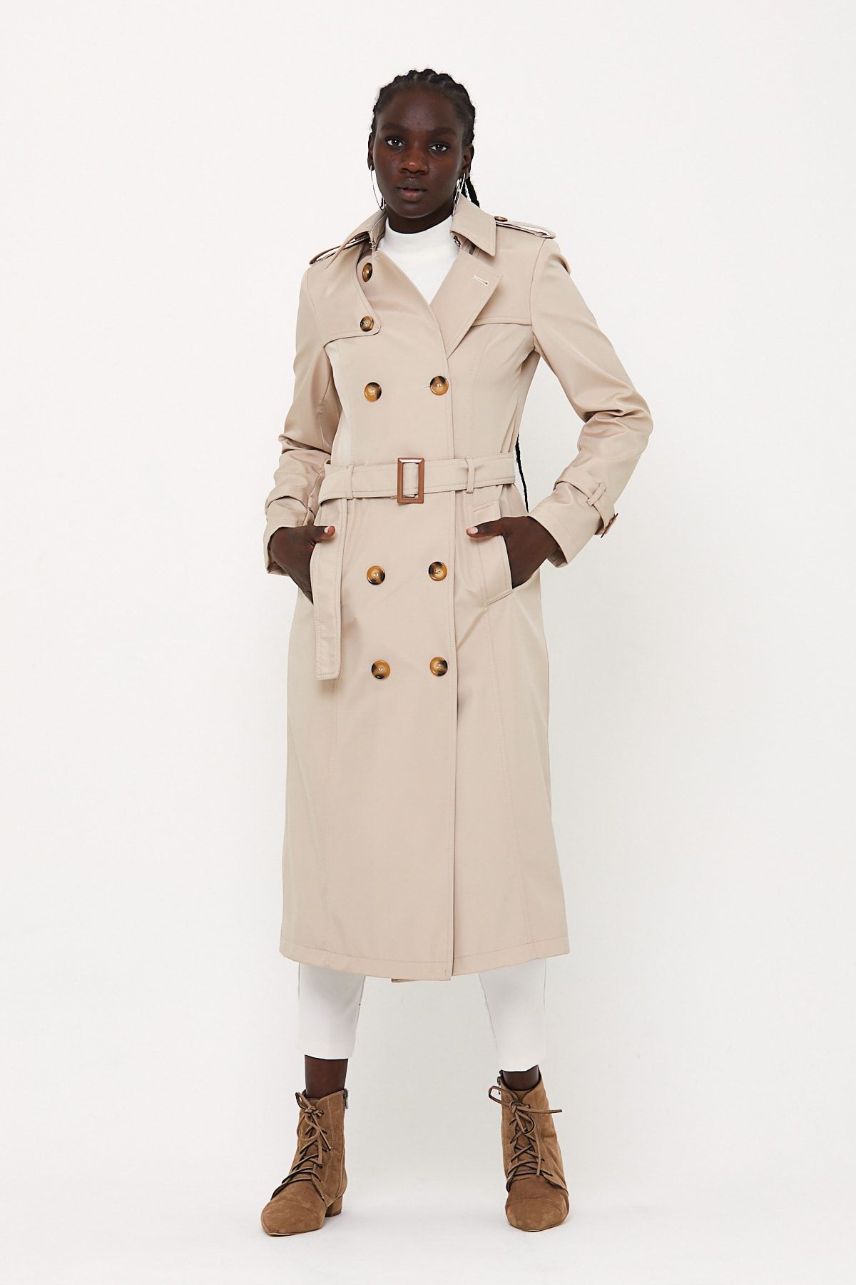 Long coat clearance below the knee