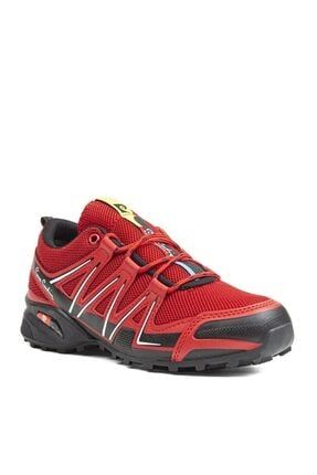 Tam Ortopedik Taban Bağcıklı Kırmızı Erkek Günlük Kullanım Sneaker Ayakkabı GMS-PC-HG