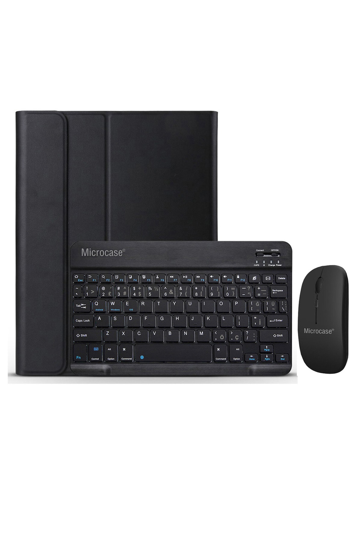 Microcase Ipad 8.nesil 10.2 Inch 2020 Bluetooth Klavye Ve Mouse + Standlı Kılıf - Bkk6