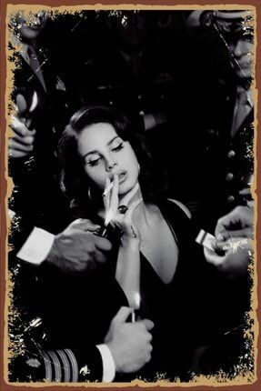Lana Del Rey Retro Ahşap Poster atc420-1035