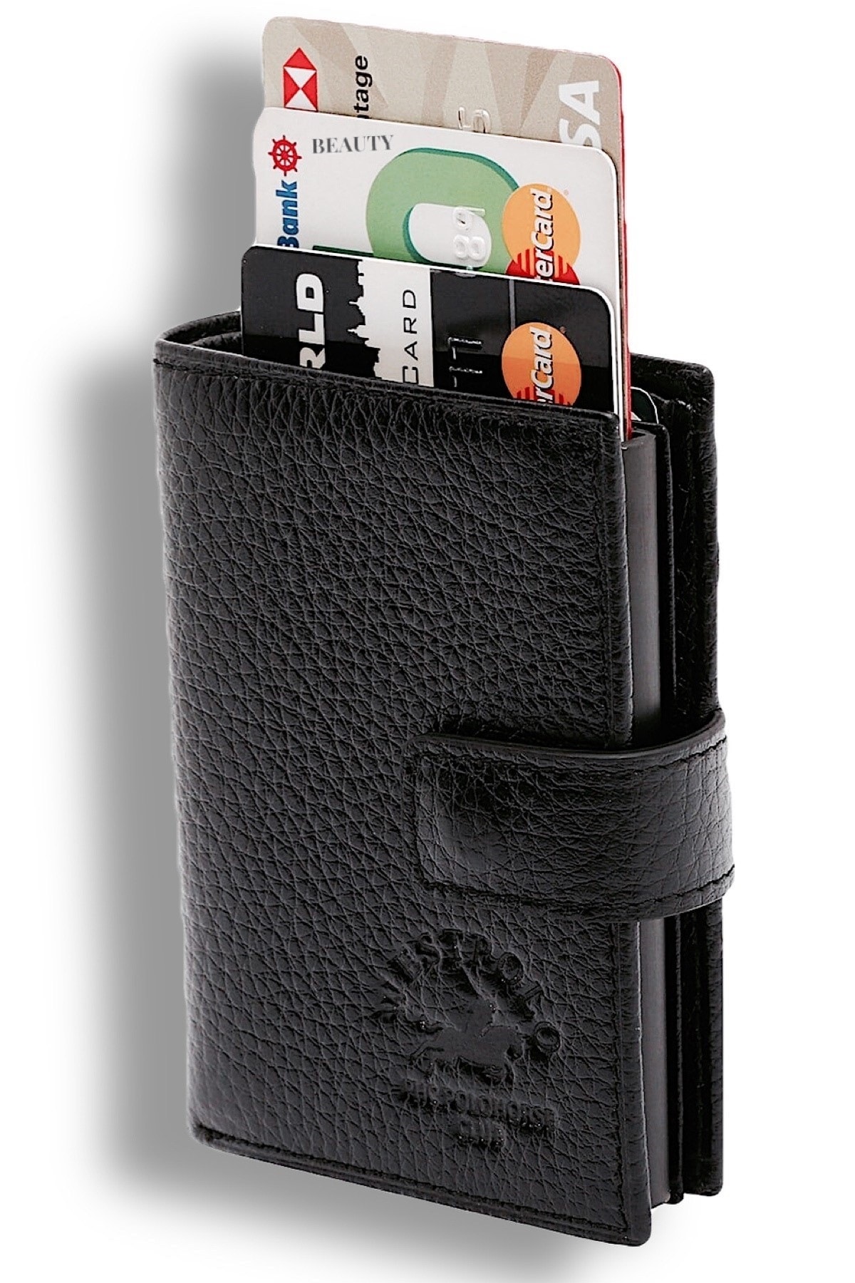 کیف پول مردانه مشکی Westpolo | bty5570 اورجینال - تصویر 3