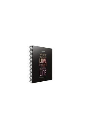 Life Book 100 Yaprak Çizgili Orta Boy Karton Kapak Defter LİFESERİSİÇİZGİLİ