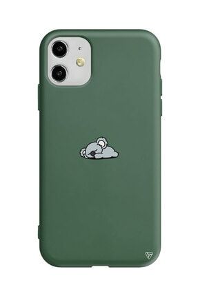 Iphone 11 Yeşil Silikon Koala Telefon Kılıfı 12944