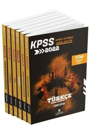 Lider Yayınları Kpss Genel Yetenek Genel Kültür Konu Anlatımlı Modüler Set 2022 Güncel yns865