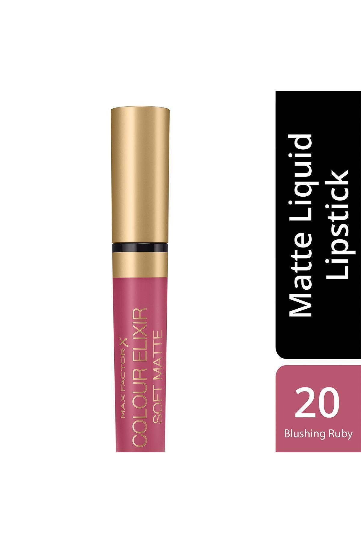 Max Factor-Elixir Matte 020 - Blushing Ruby Liquid Matte Lipstick 2