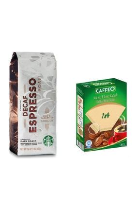 Caffe Decaf Espresso Roast Filtre Kahve 250gr + Kahve Filtre Kağıdı No 4/80li NES470