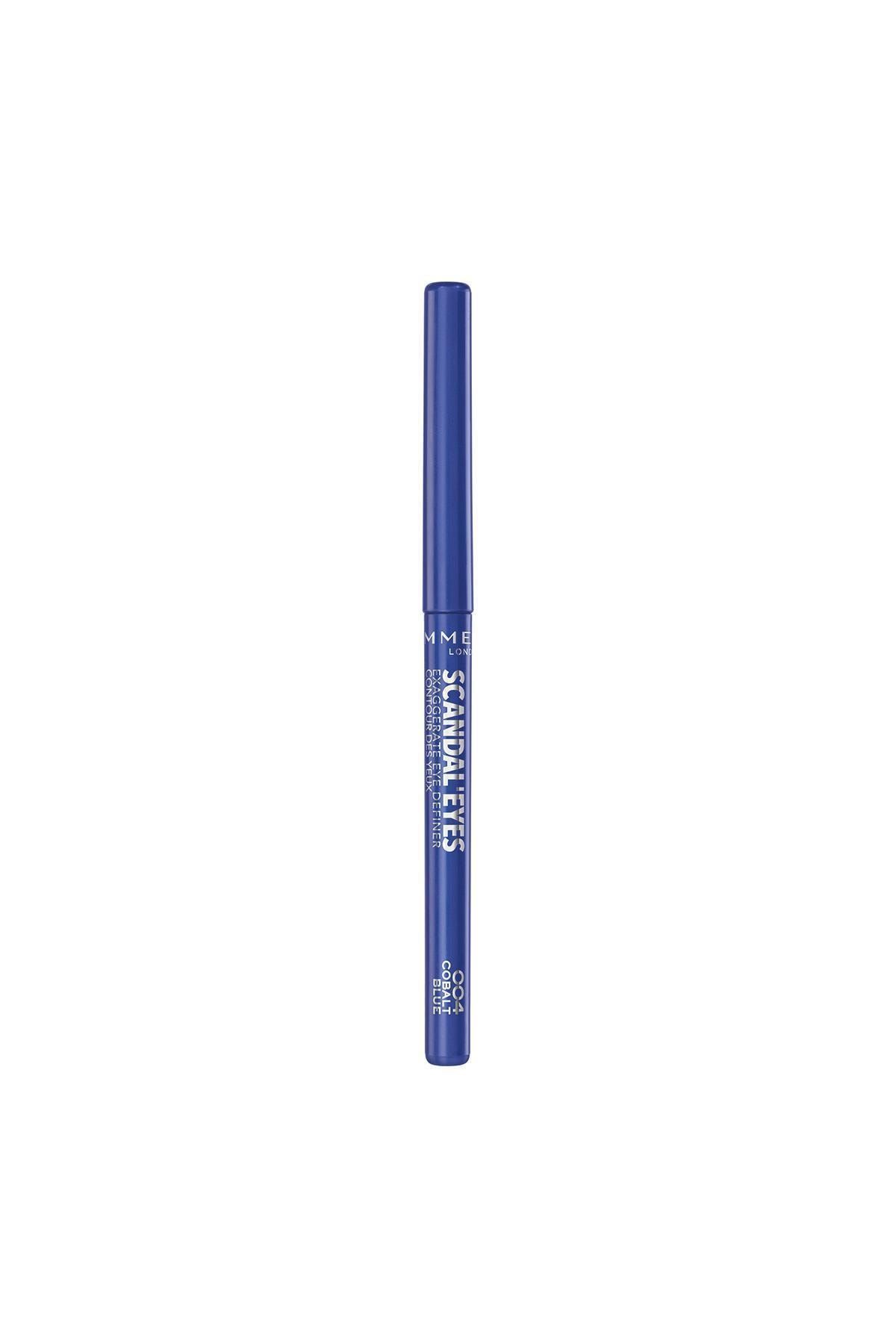 خط چشم آبی - Scandal'eyes Exaggerate Definer 004 Cobalt Blue Rimmel London