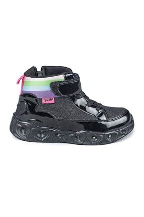 Siyah - 26962 Işıklı Kız Çocuk Spor Ayakkabı