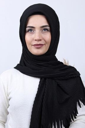 Kışlık Korunaklı Pliseli Hijab Şal BONE060