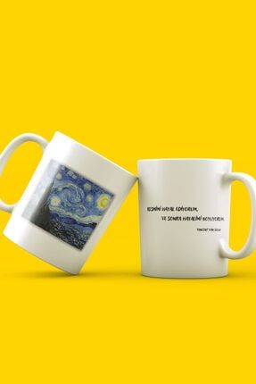 Van Gogh Sözlü Ve Resimli Özel Tasarım Kupa Bardak BBK-0206