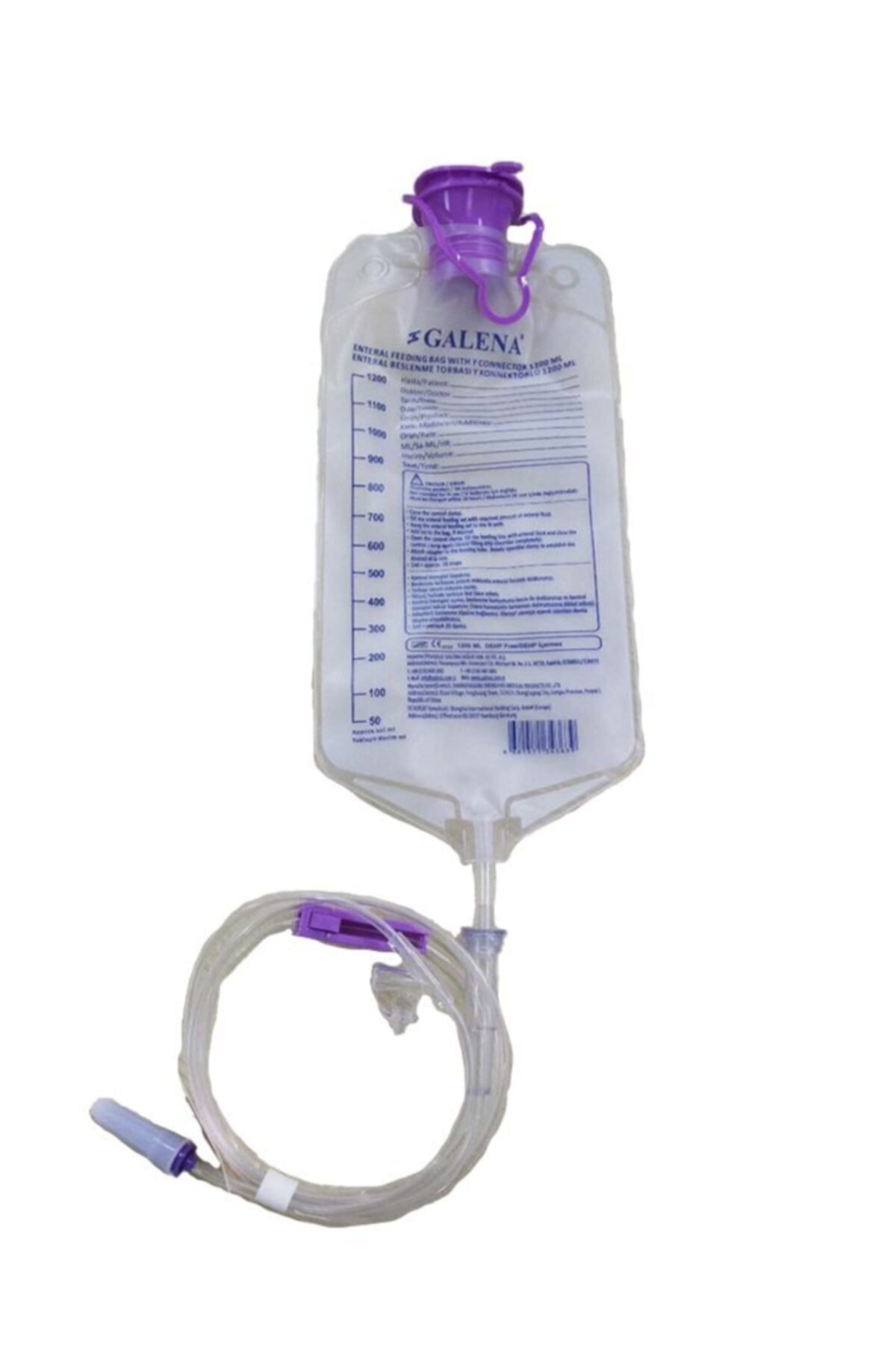 Galena Enteral Beslenme Torbası Y Konnektörlü 1200 Ml