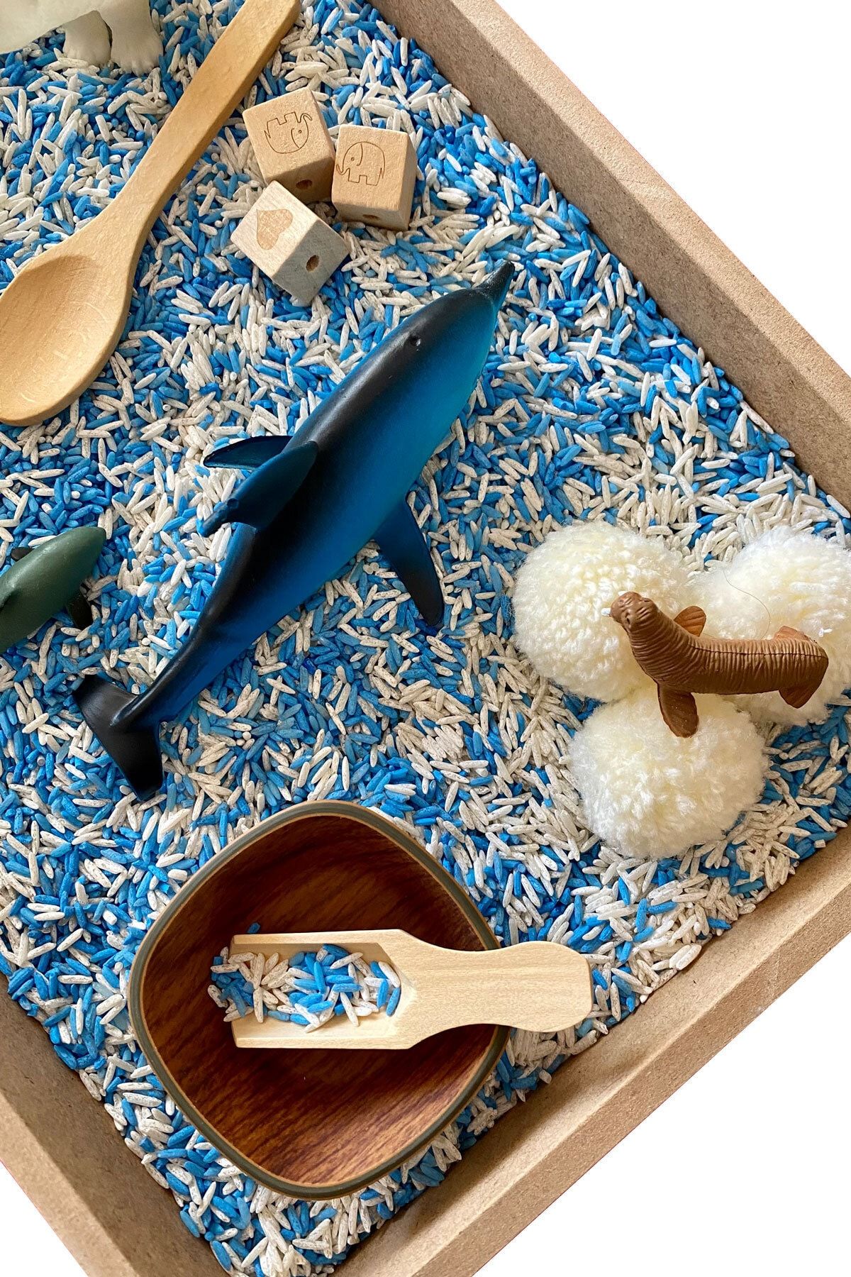 Beyaz Tavşan Oyun Evi Eğitici Ahşap Oyuncak - Montessori Etkinlik Seti SN10037