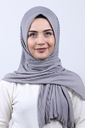 Kışlık Korunaklı Pliseli Hijab Şal BONE060