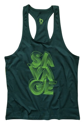 BLUU Savage Fitness Gym Tank Top Sporcu Atleti