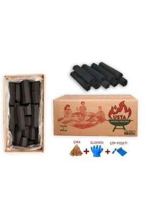 Usta Doğal Briket 10 Kg Yerli Pres Mangal Kömürü 8451263001050